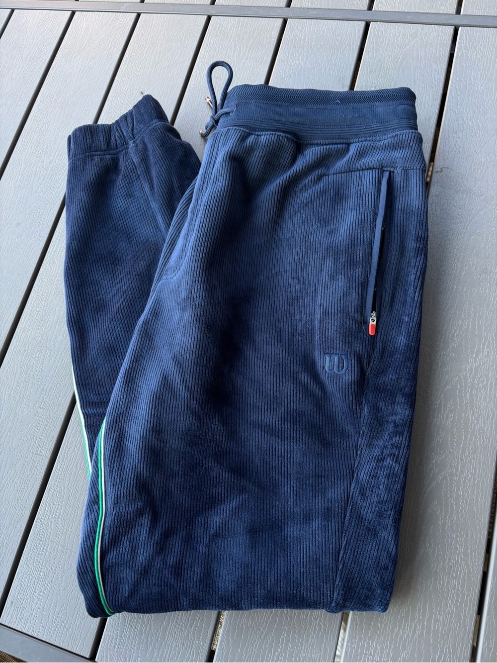 Wilson Navy Velvet-like Jumpsuit Pants